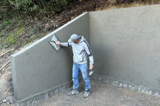 Création d'un mur de soutènement dans le Var