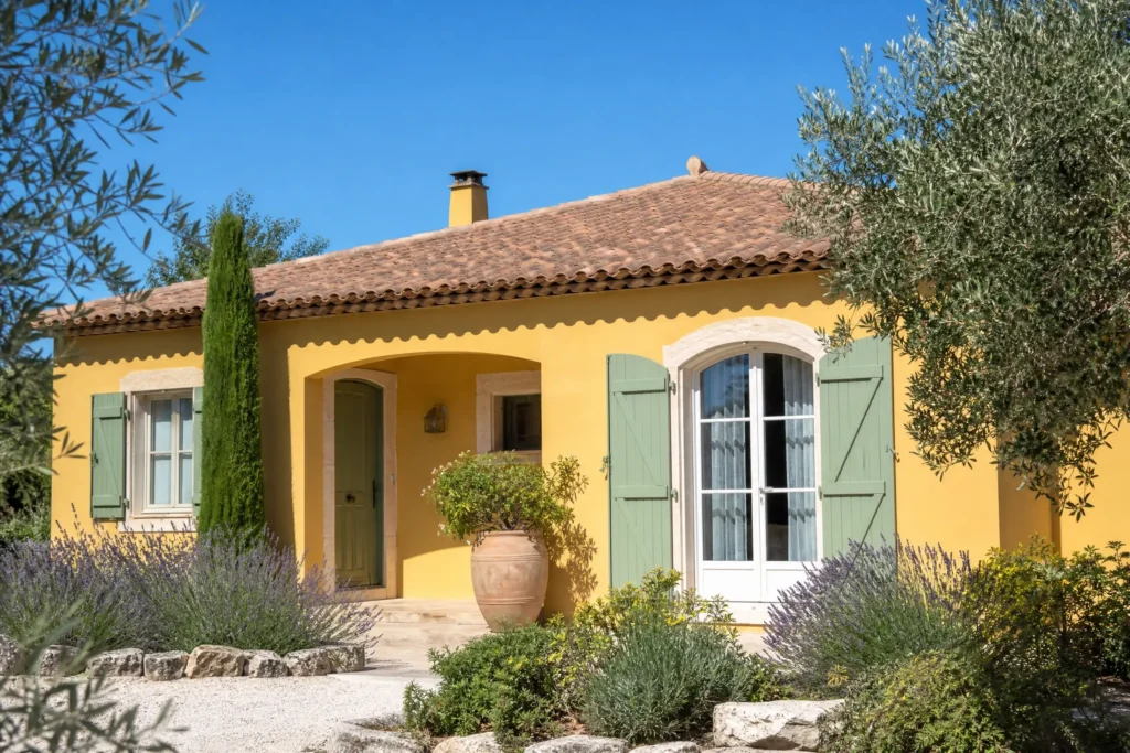 Ravalement de façade d'une villa dans le sur de la France dans le Var, par Ets Querol